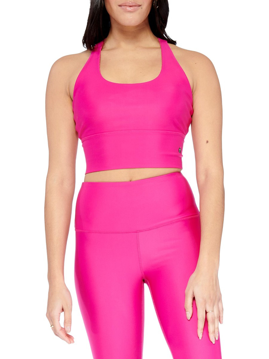 ELECTRIC YOGA Women's Basic Crisscross Sports Bra - Hot Pink - Size M | Saks Fifth Avenue OFF 5TH