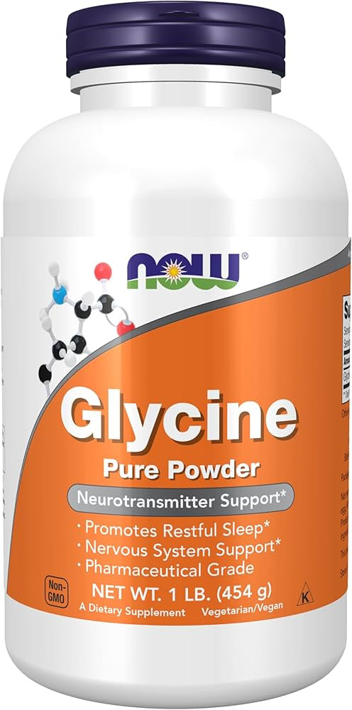 NOW Supplements, Glycine Pure Powder, Promotes Restful Sleep*, Neurotransmitter Support*, 1-Pound | Amazon (US)