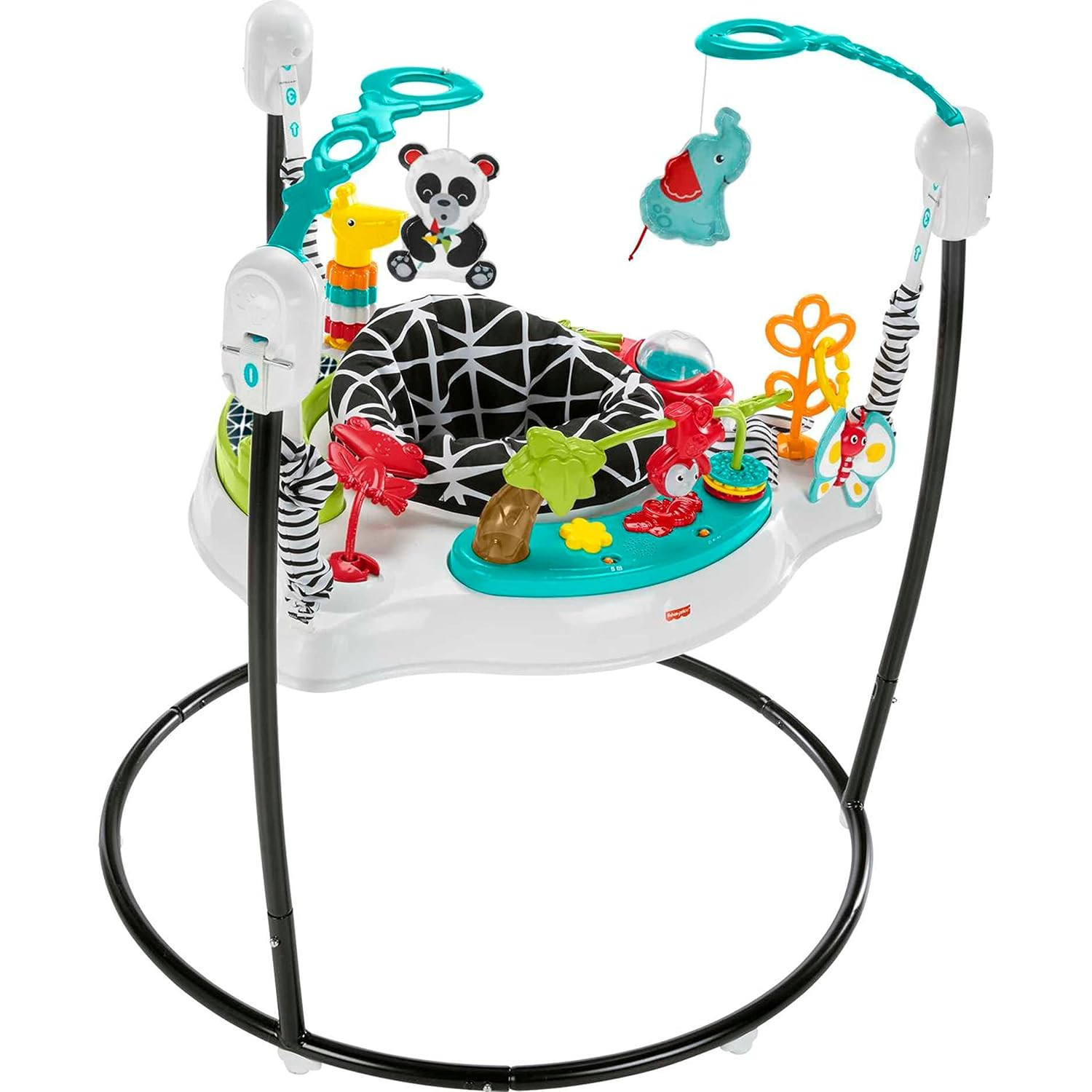Fisher-Price Baby Bouncer Animal Wonders Jumperoo Activity Center With Music Lights Sounds And De... | Amazon (US)