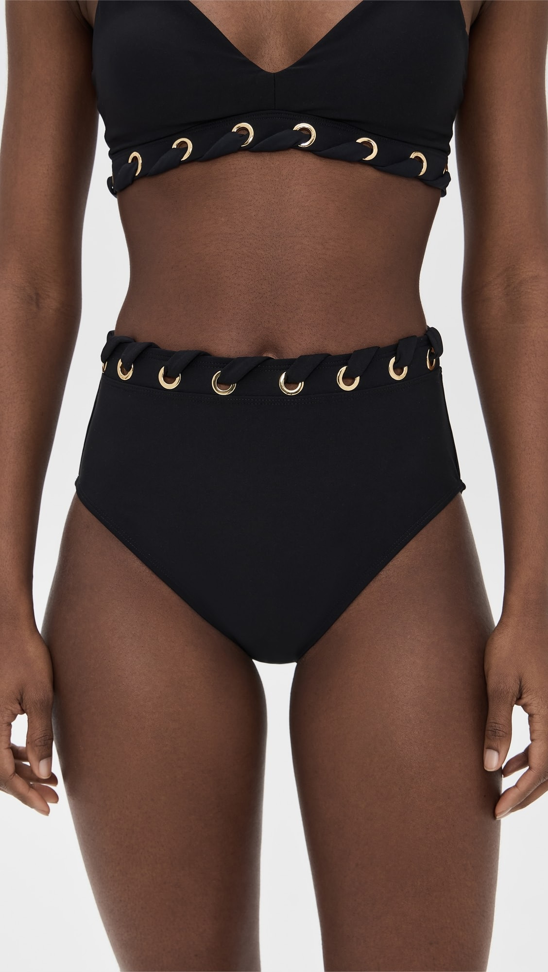 DreamSculpt Grommet High Waisted Bikini Bottoms | Shopbop