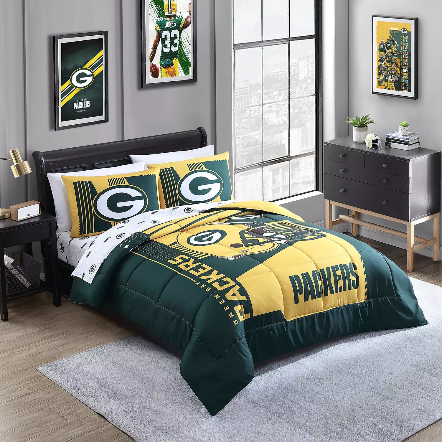 NFL Bed-In-A-Bag Comforter and Sheet Set - Green Bay PackersQueen:- Green Bay Packers, Queen | Sam's Club