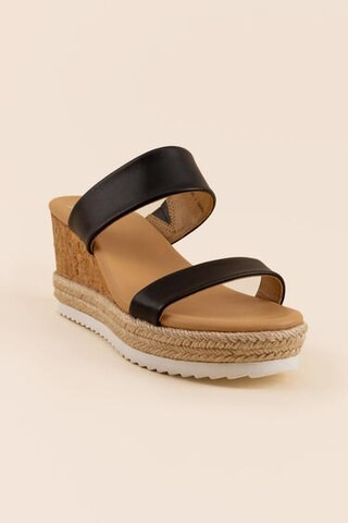 DV by Dolce Vita Emara Double Band Wedges - francesca's | Francesca's