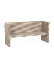 61x19x30 stacked solid pine bench | TJ Maxx