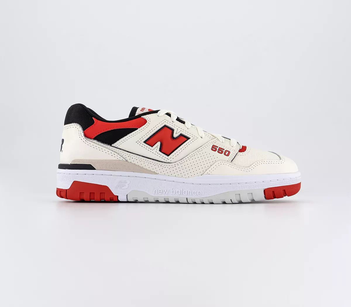 New Balance BB550 Trainers  Red White Off White - Unisex Sports | Offspring (UK)