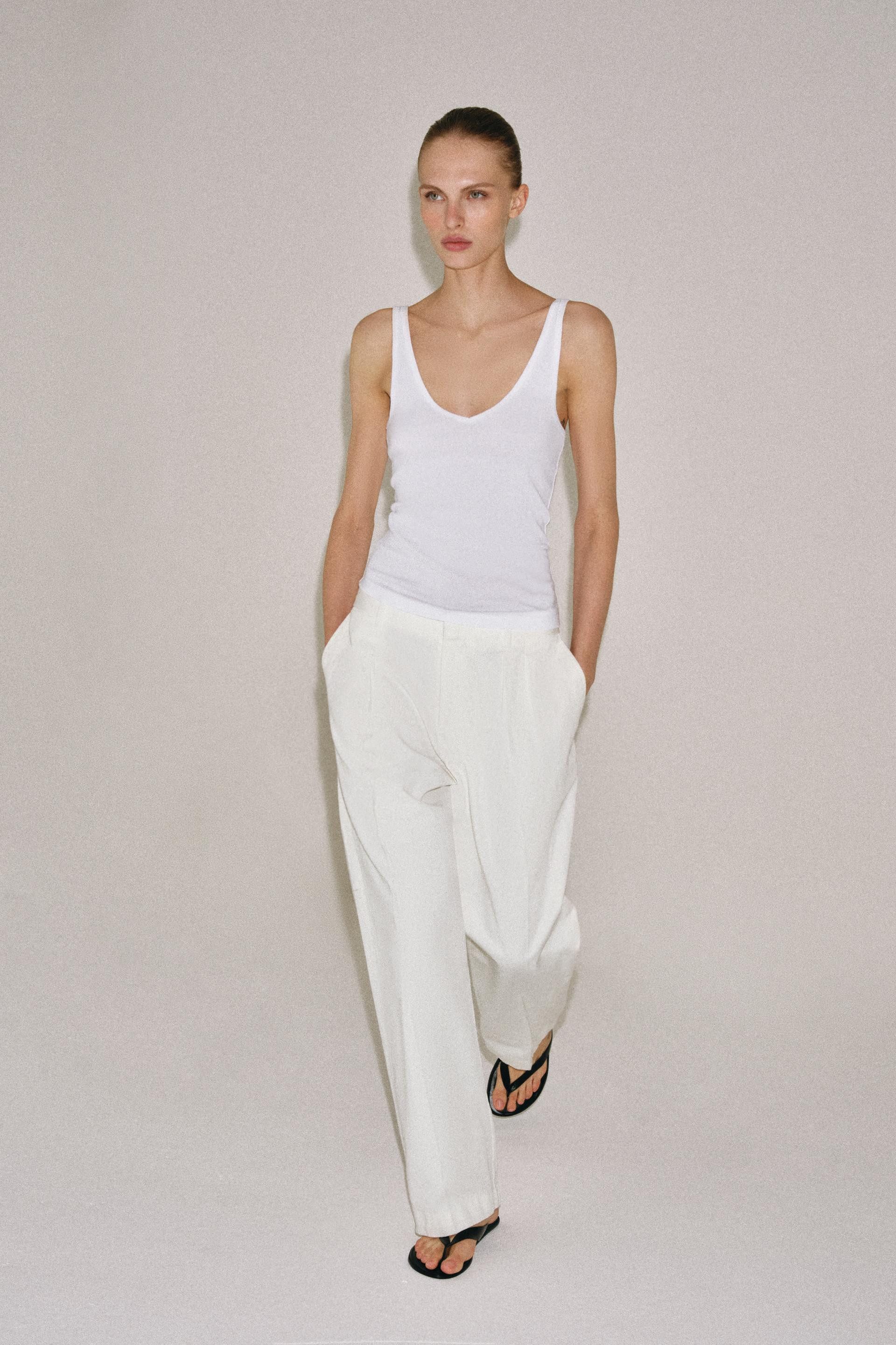 COTTON STRAP TOP | Zara US