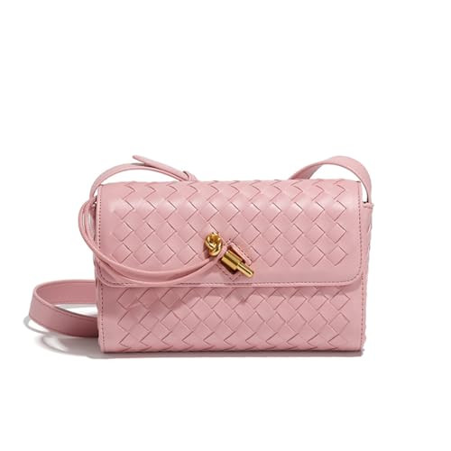 Woven Shoulder Bag for Women Small Crossbody Bags Fashion PU Leather Hobo Handbag Cute Satchel Purse | Amazon (US)