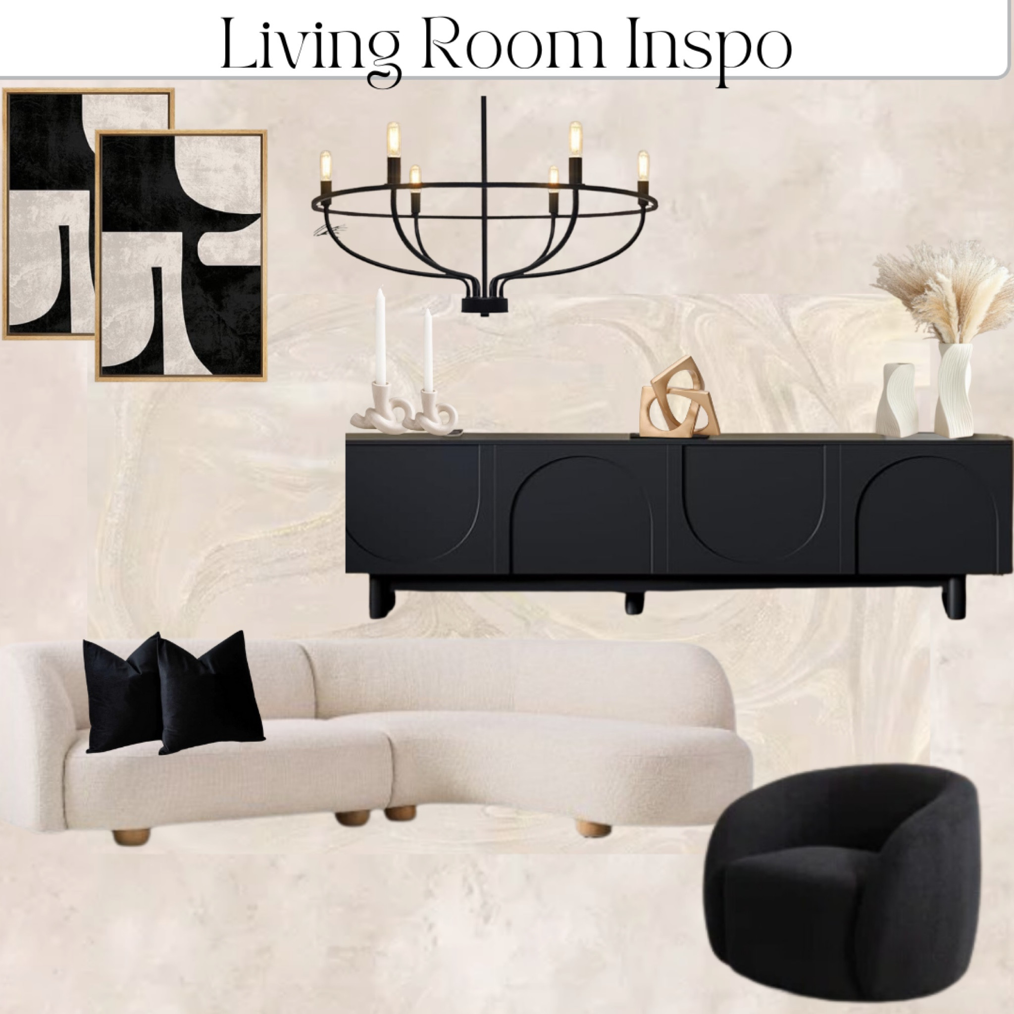 Black & White Living Room 

#amazon #decorinspo #westelm #blackandwhitedecor