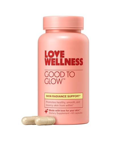 Love Wellness Good to Glow | Collagen Supplement with Biotin, Vitamin C, E, Ashwagandha & Zinc | Promotes Smooth, Glowing & Clear Skin | Enhances Smoothness & Promotes Healthy Skin | 60 Count | Amazon (US)