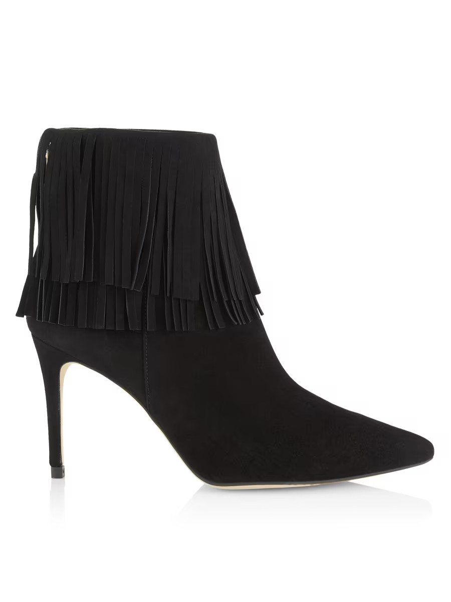 Mathilde Suede Fringe Booties | Saks Fifth Avenue