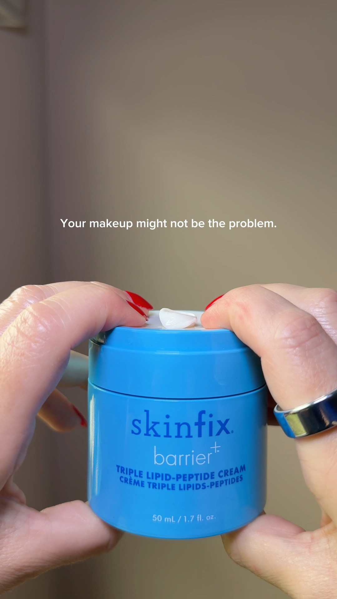 I really thought I needed new makeup for a while… but my skin barrier was just dry.

Once I started focusing more on hydration and barrier repair, my makeup started sitting so much better again. This moisturizer has such a rich, cushiony texture without feeling heavy, and I love the hygienic refillable packaging too.

Linked here if your over-40 skin has been feeling extra dry lately.

#LTKOver40 #LTKBeauty #LTKselfcare