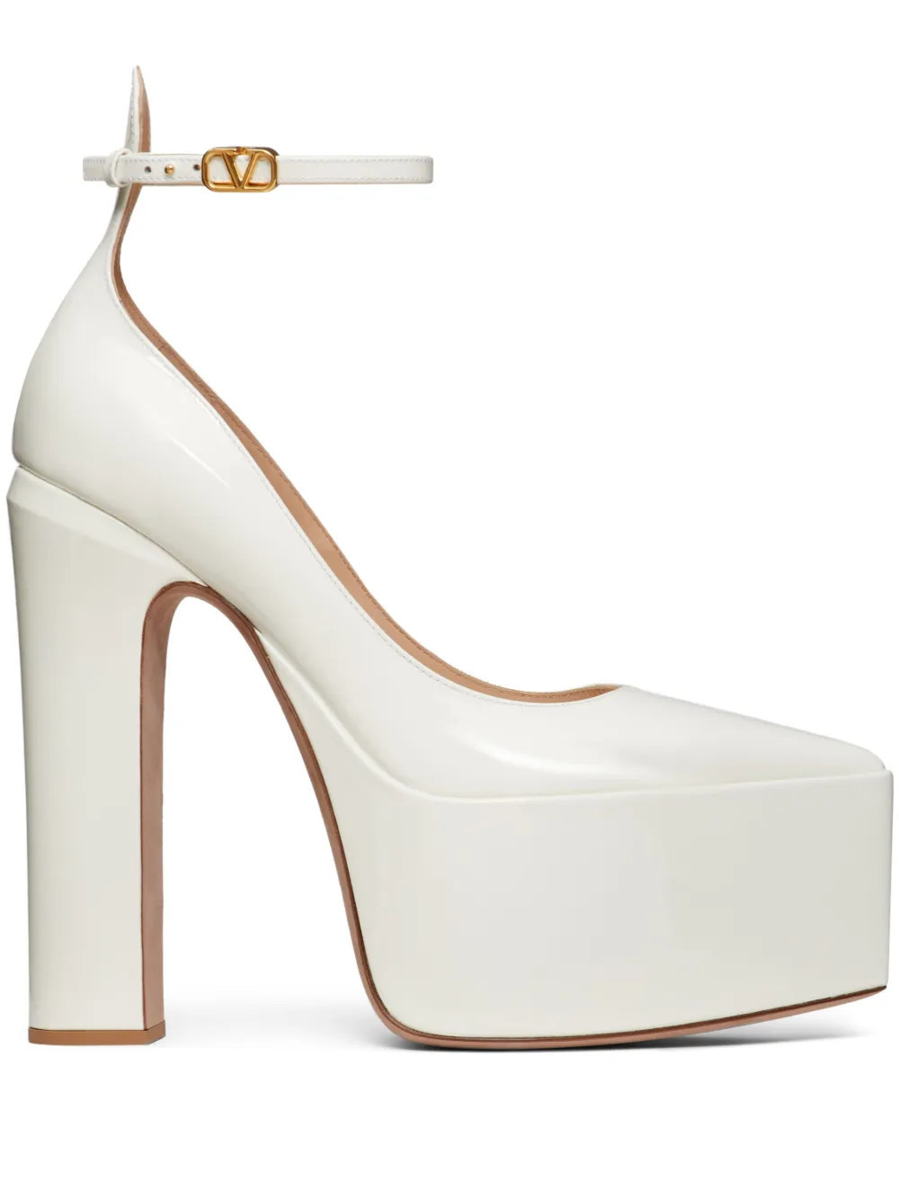 Valentino Garavani Tan-Go 165mm platform pumps - White | Farfetch Global