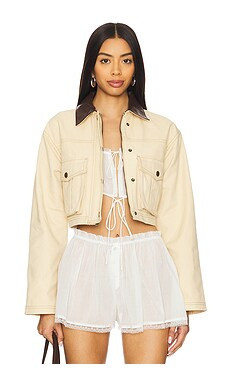 Lovers and Friends Tess Jacket in Tan from Revolve.com | Revolve Clothing (Global)