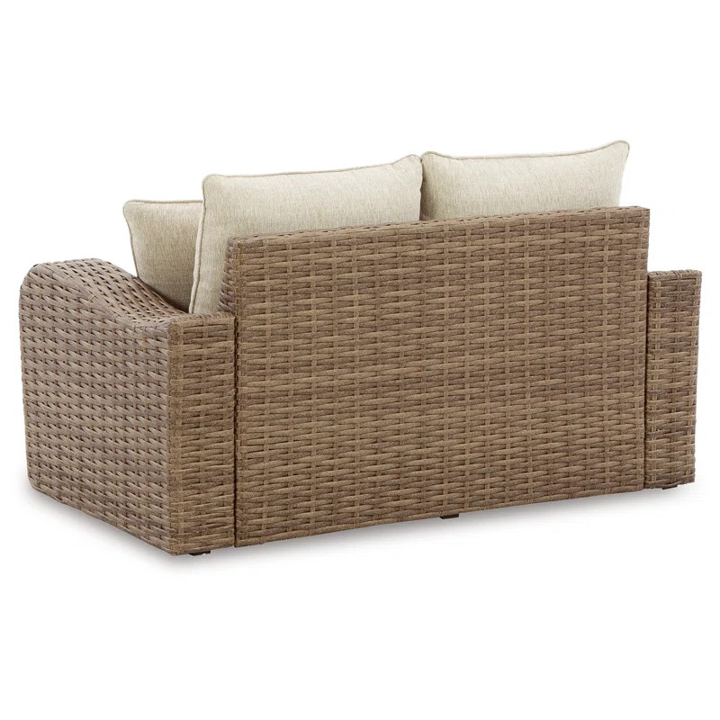 62.2'' Wide Outdoor Loveseat with Cushions | Wayfair North America
