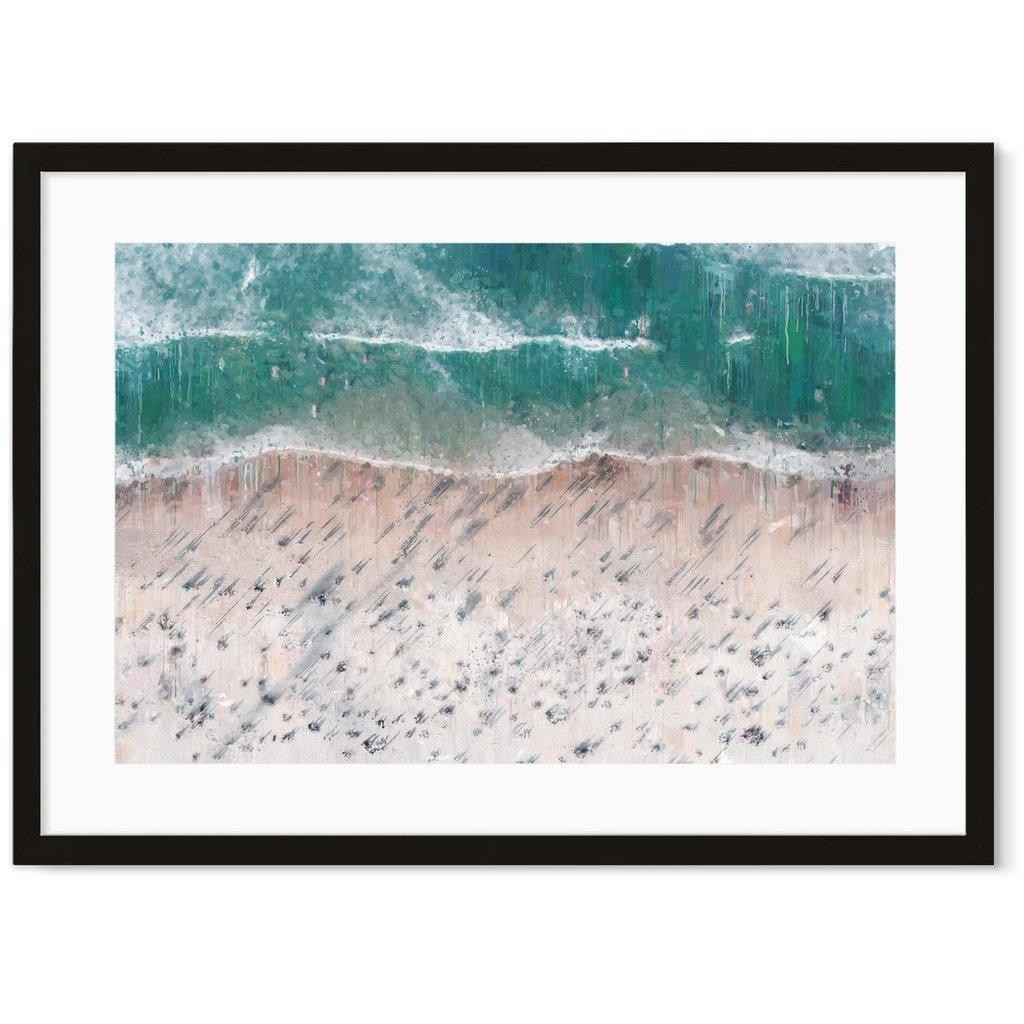 Sandy Beach Shore Landscape Art Print | Abstract House