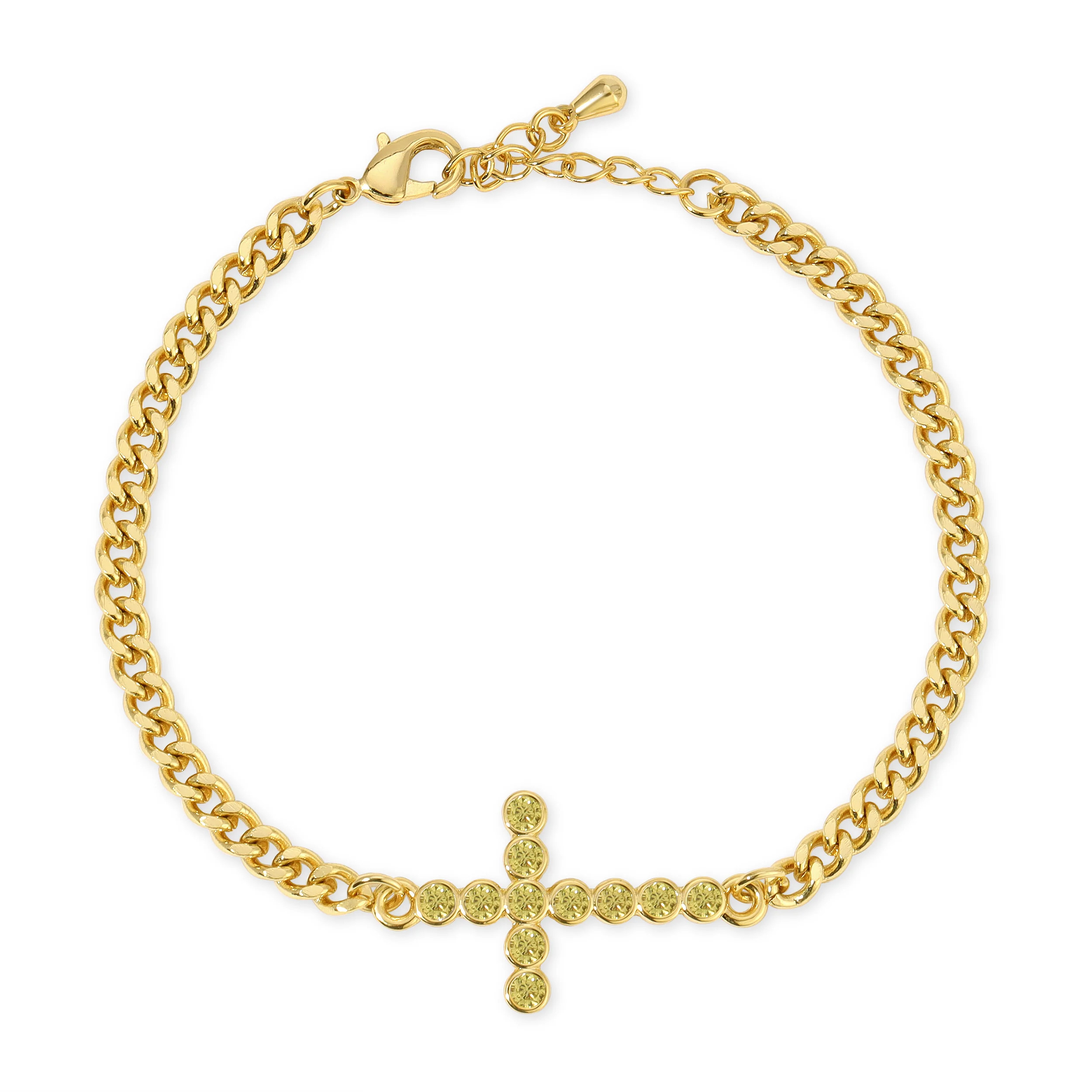 Francesca Cross Bracelet - CANARY | Joy Dravecky