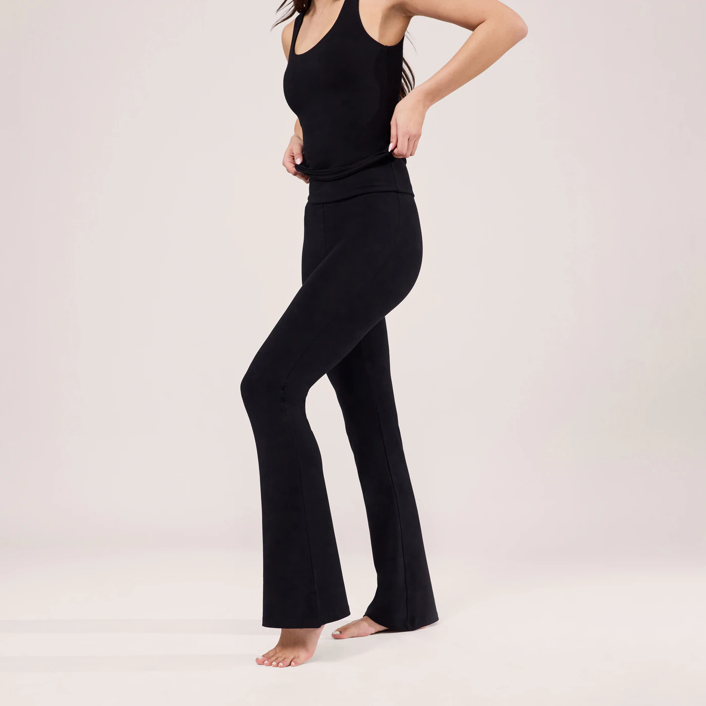 Lightweight Flare Leggings | Black | LOVALL