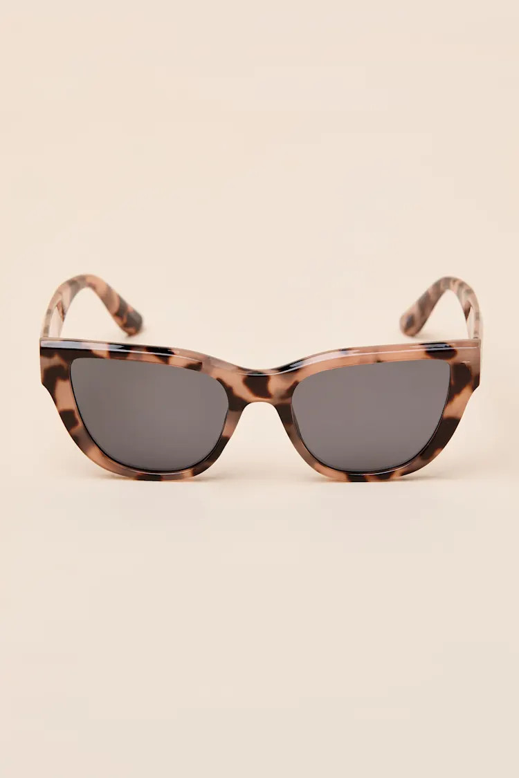 Mystique Tan Tortoiseshell Cat-Eye Sunglasses | Lulus