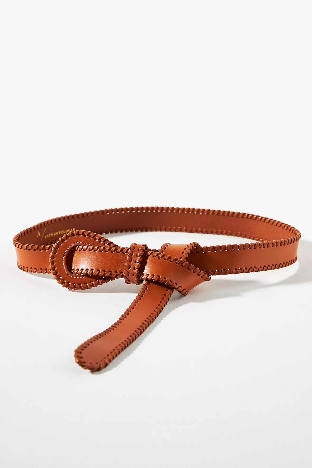 Whipstitch Adjustable Leather Belt | Anthropologie (US)