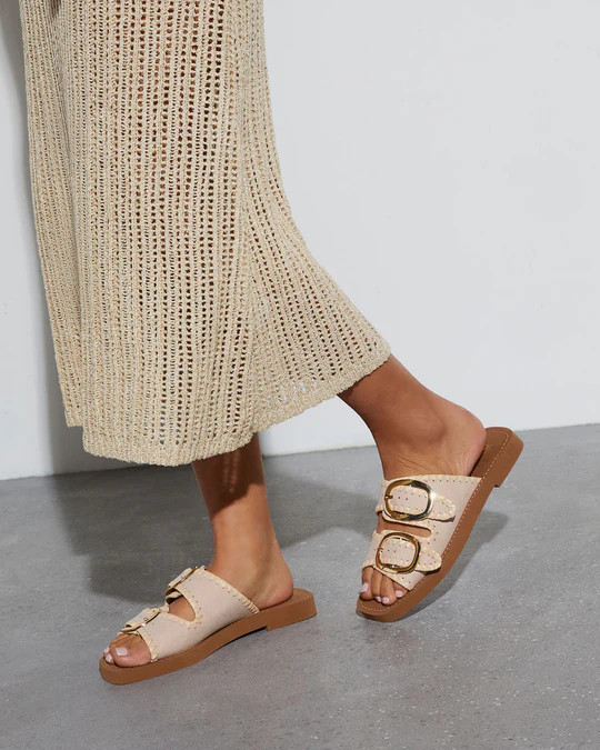 Rica Embroidered Flat Sandals | VICI