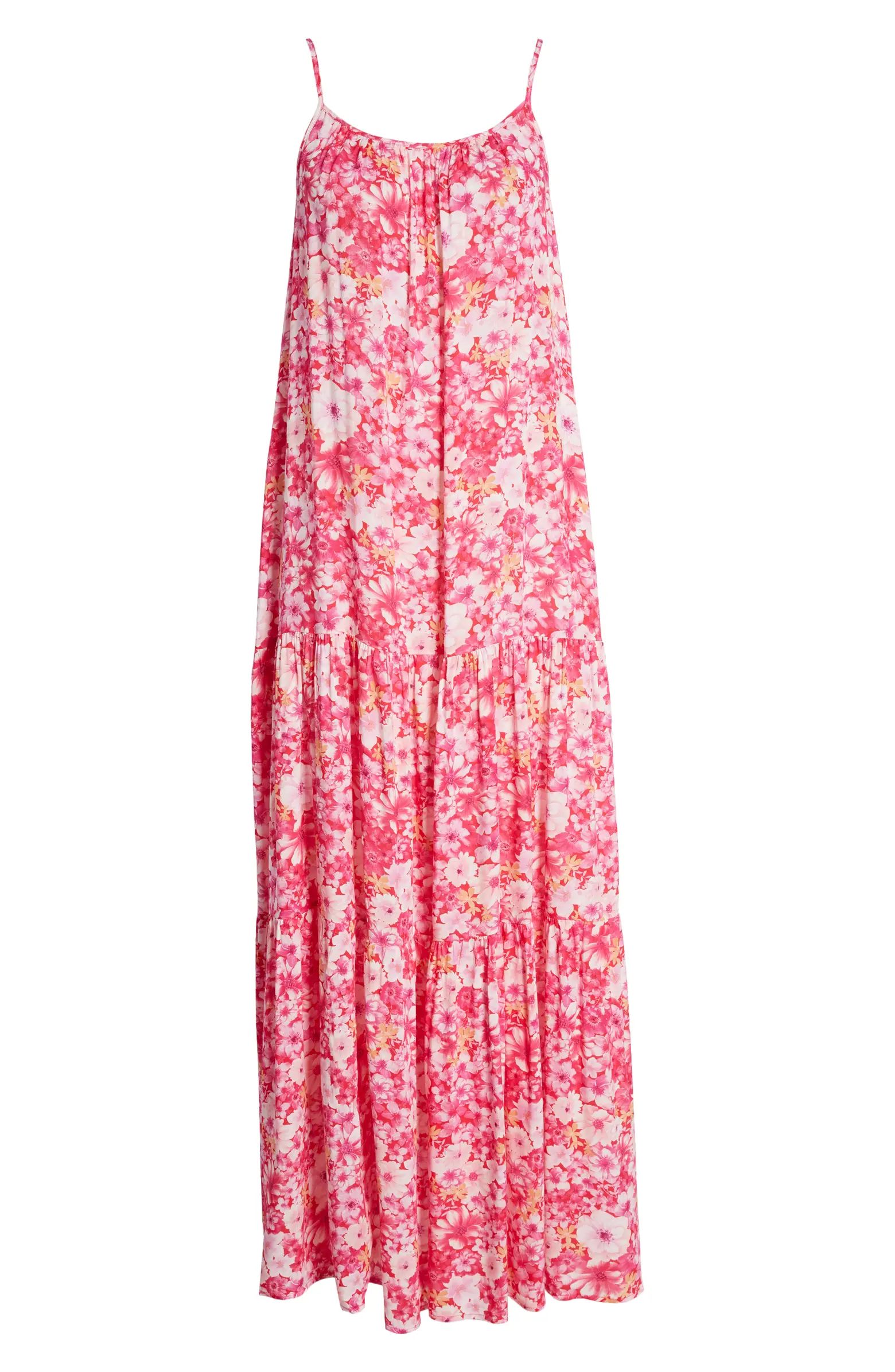 Garden of Dreams Floral Tiered Maxi Sundress | Nordstrom