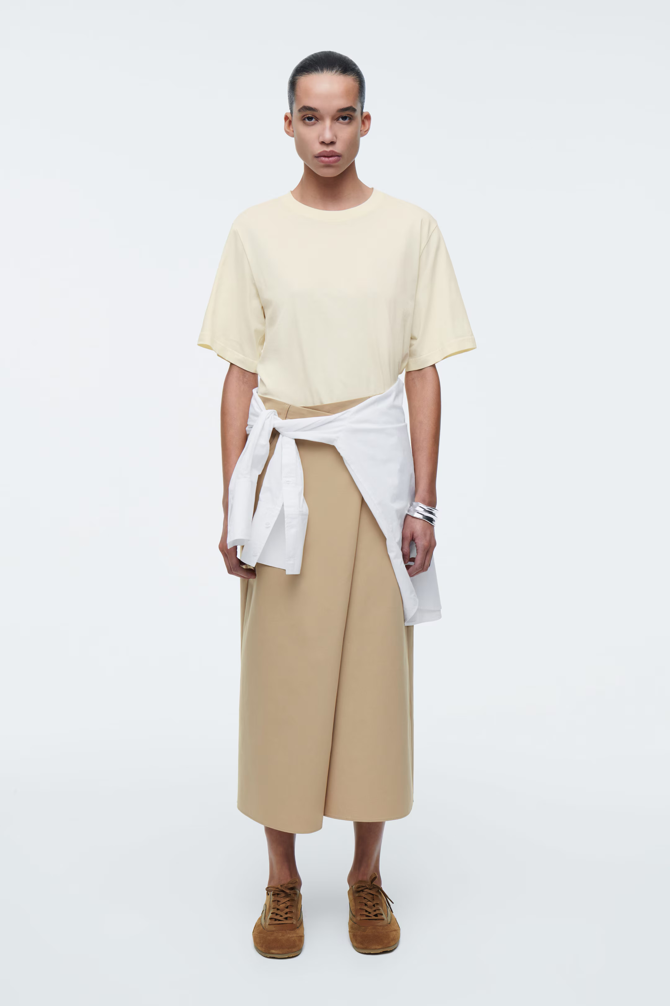 RELAXED COTTON T-SHIRT - BUTTER YELLOW | COS AU | COS (AU)