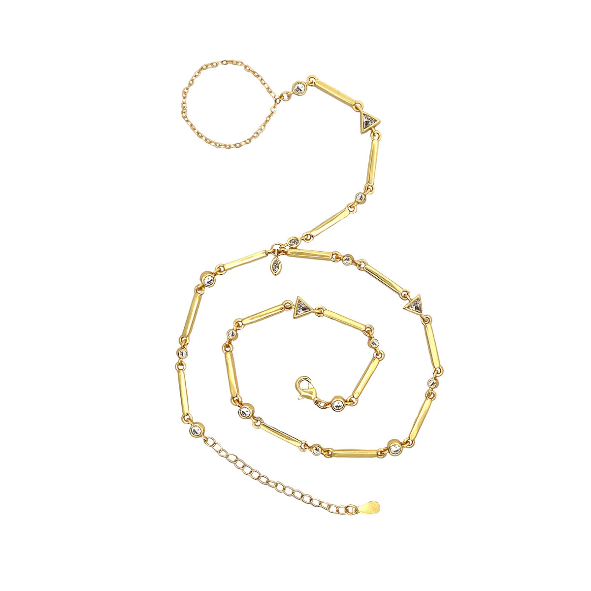 SALE Bezel Hand Chain | Jennifer Miller Jewelry