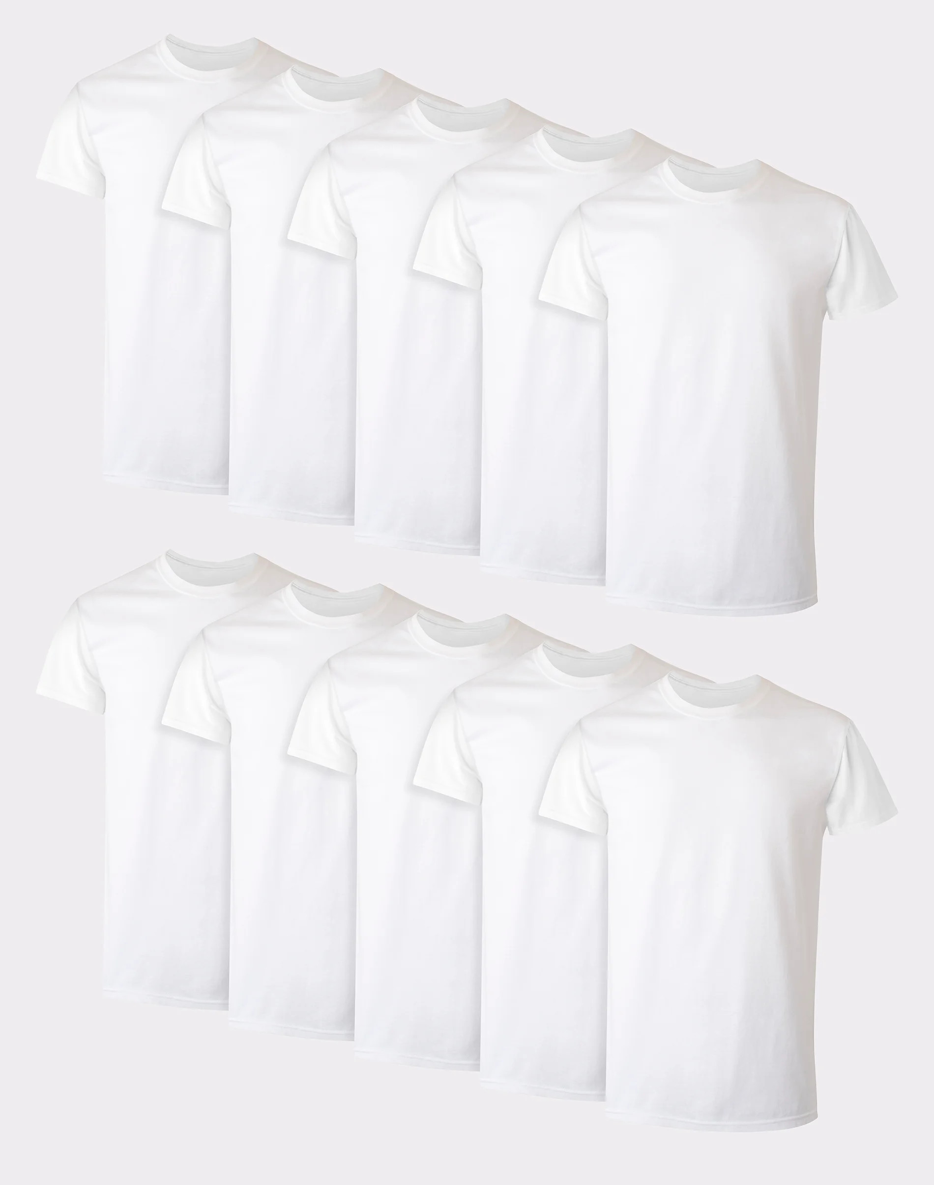 Hanes Men's Cotton Undershirt Super Value Pack, Moisture-Wicking, White, 10-pack L | Hanes.com