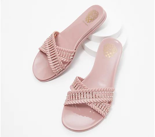 Vince Camuto Crossband Jelly Slide Sandals - Erindra | QVC