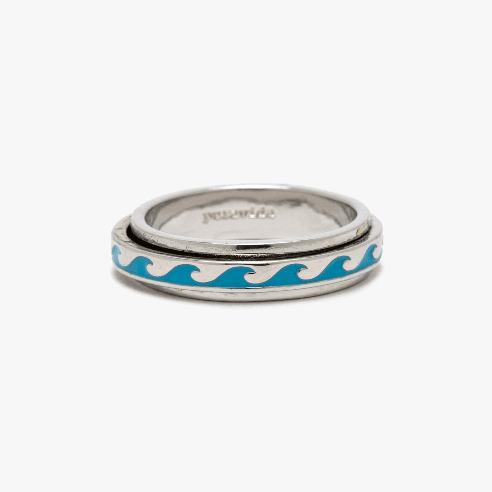 Enamel Wave Fidget Ring | Pura Vida Bracelets