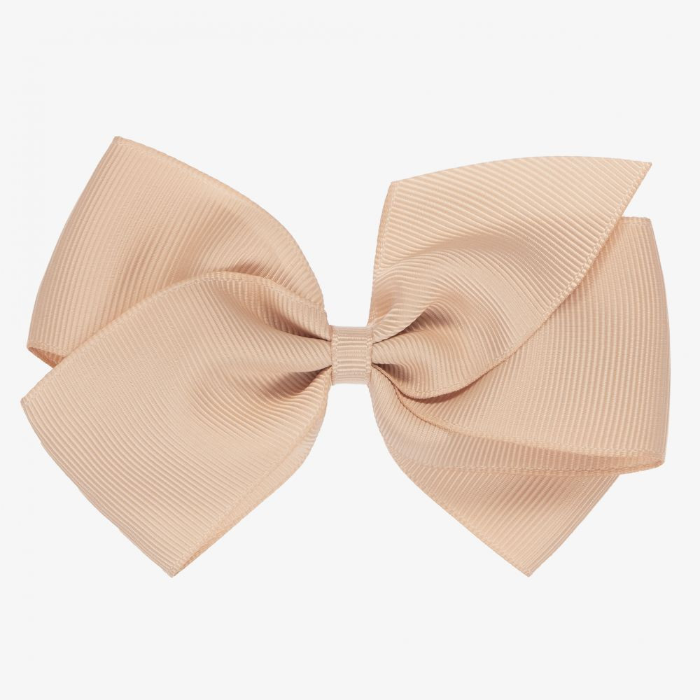 Beige Bow Hair Clip (12cm) | Childrensalon