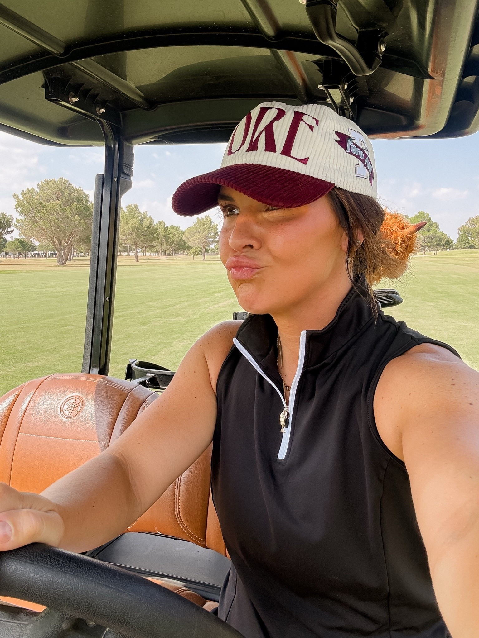Fairway Fit Check ⛳️
Hat is from @foreall 
Dress is Amazon (large)
Shoes are the best! True to size!

Golf outfit, golf style, tennis dress, pickleball outfits

#LTKOver40 #LTKActive #LTKMidsize