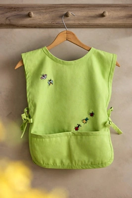 Embroidered Bugs Kid’s Cotton Apron | Anthropologie (US)