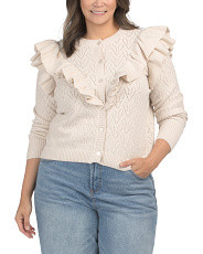 Plus Double Ruffle Sweater | Plus Size | Marshalls | Marshalls