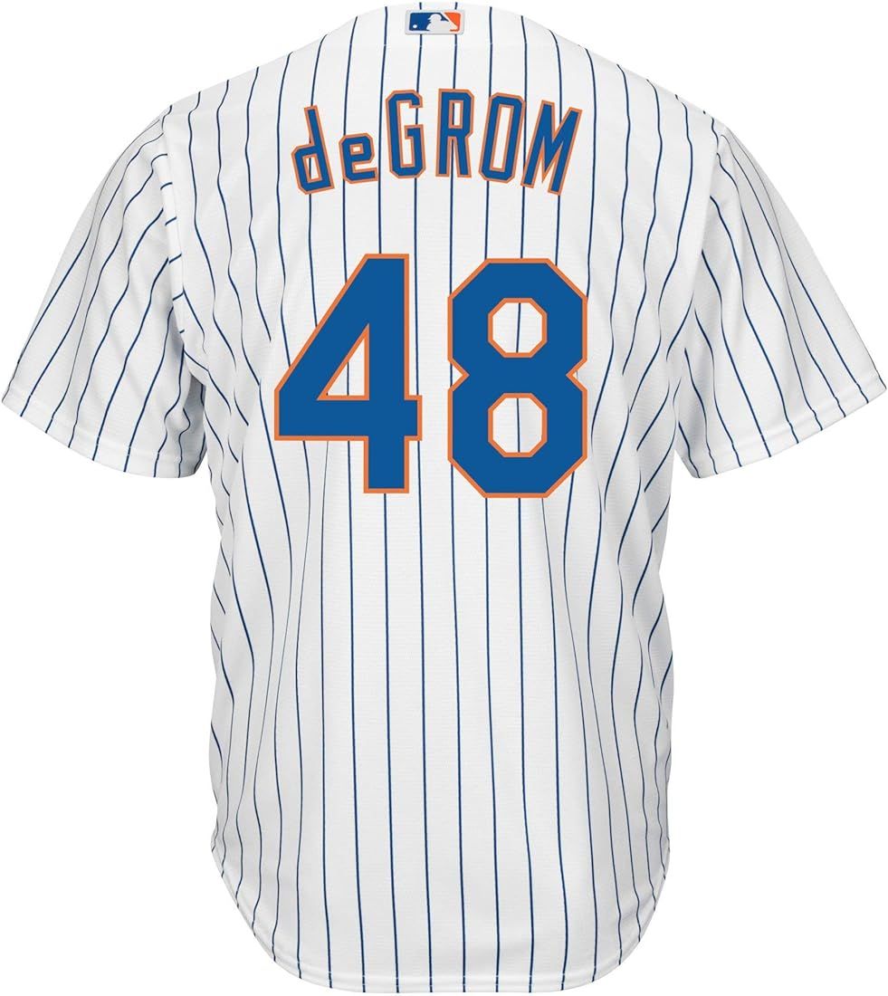 Jacob deGrom New York Mets White Youth Cool Base Home Replica Jersey | Amazon (US)