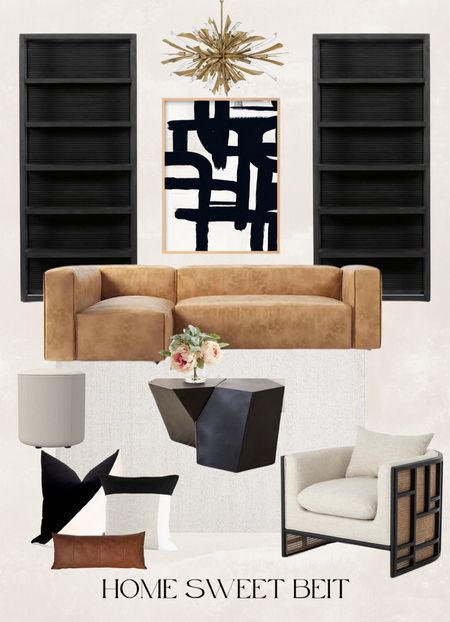 Curated Living room inspo! Mixture if high and low! 

Living room, home decor, family room, secrional, leather sofa, bookshelf, armchair 

#LTKhome #LTKstyletip #LTKFind