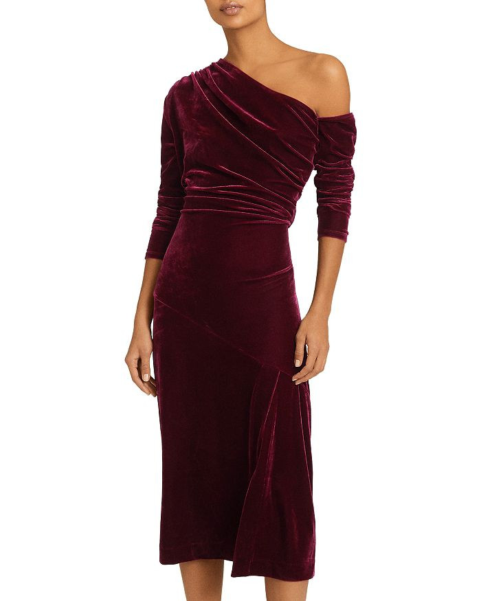 Bella Velvet One Shoulder Dress | Bloomingdale's (US)