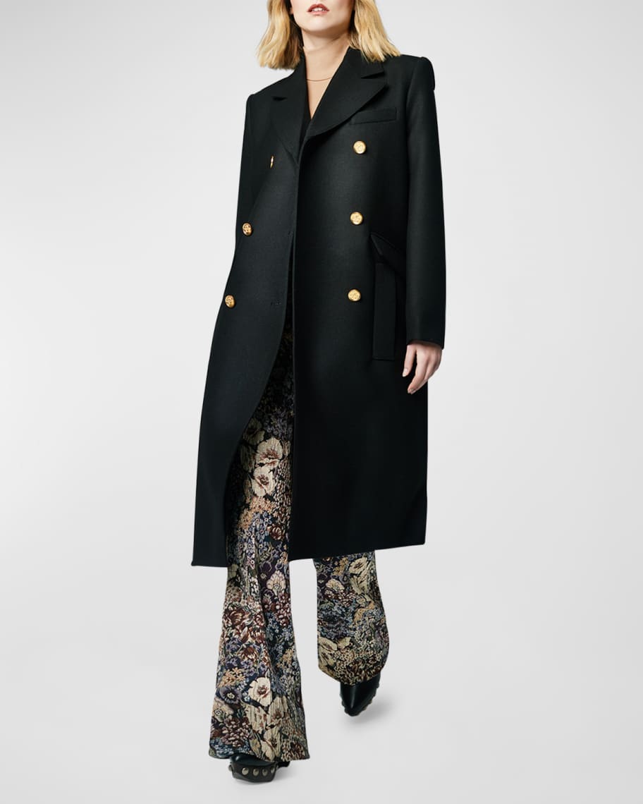 Double-Breasted Wool Overcoat | Neiman Marcus