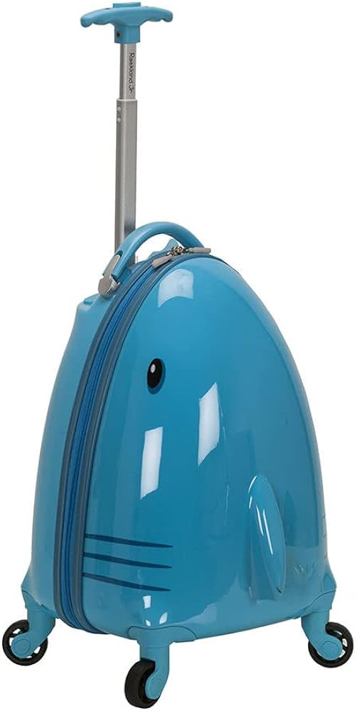 Rockland Jr. Kids' My First Hardside Spinner Luggage,Telescoping Handles, Shark, Carry-On 19-Inch | Amazon (US)