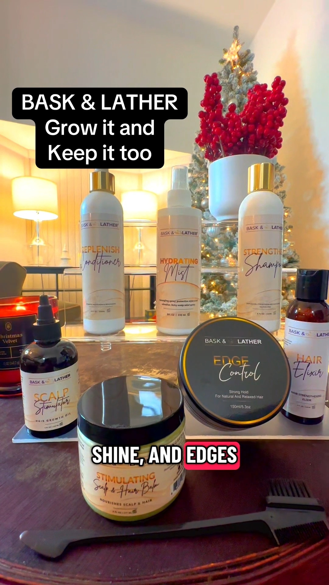 Healthy hair isn’t luck it’s the right system. I’m loving Bask & Lather because it’s a full, intentional routine designed to strengthen, hydrate, and support real hair growth from scalp to ends. 

💆🏽‍♀️ Every step works together, from the strengthening shampoo and replenishing conditioner to the scalp stimulator, balm, lightweight hair oil, hydrating mist, and edge control that actually holds without flakes. 

This is for anyone who wants stronger hair, better moisture retention, and a routine that respects your texture and time. 

🛍️ Shop my full Bask & Lather routine below and upgrade your hair care the smart way.

#LTKBeauty