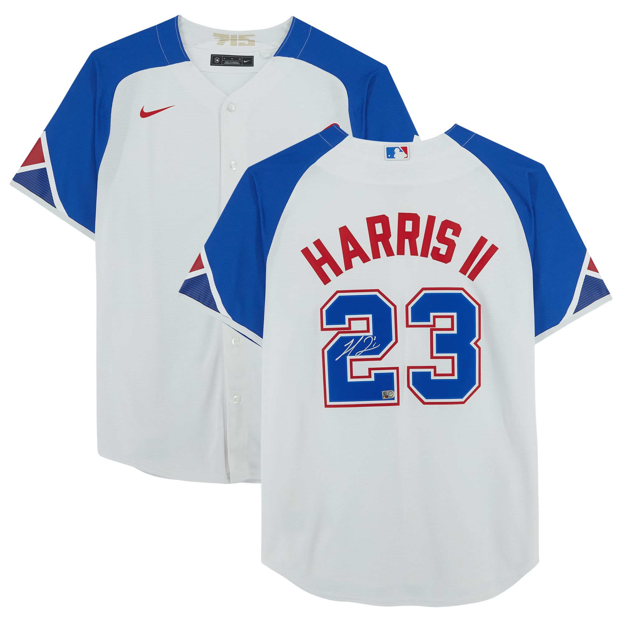 Michael Harris II Atlanta Braves Autographed Fanatics Authentic White Nike City Connect Replica J... | MLB Shop