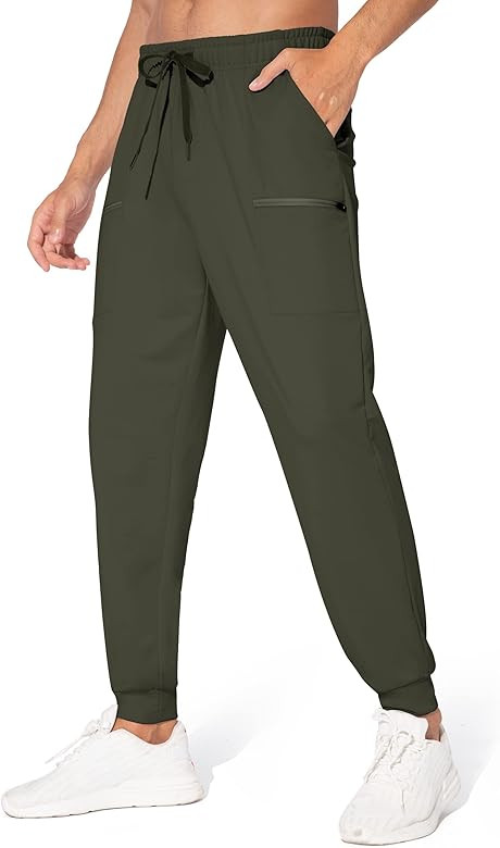 M MAROAUT Men's Joggers Pants - Lightweight Sweatpants with Zipper Pockets, Gym Workout Pants for... | Amazon (US)