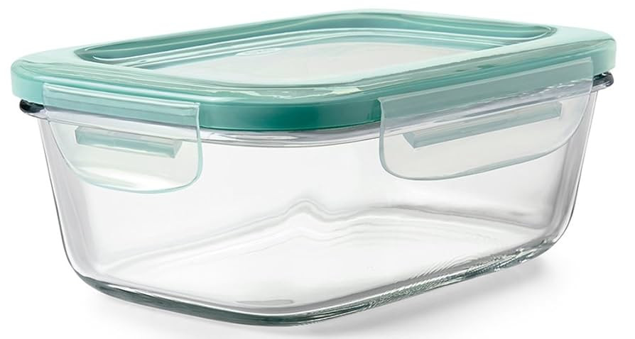 OXO Good Grips 3.5 Cup Smart Seal Airtight Glass Rectangle Food Storage Container | Amazon (US)