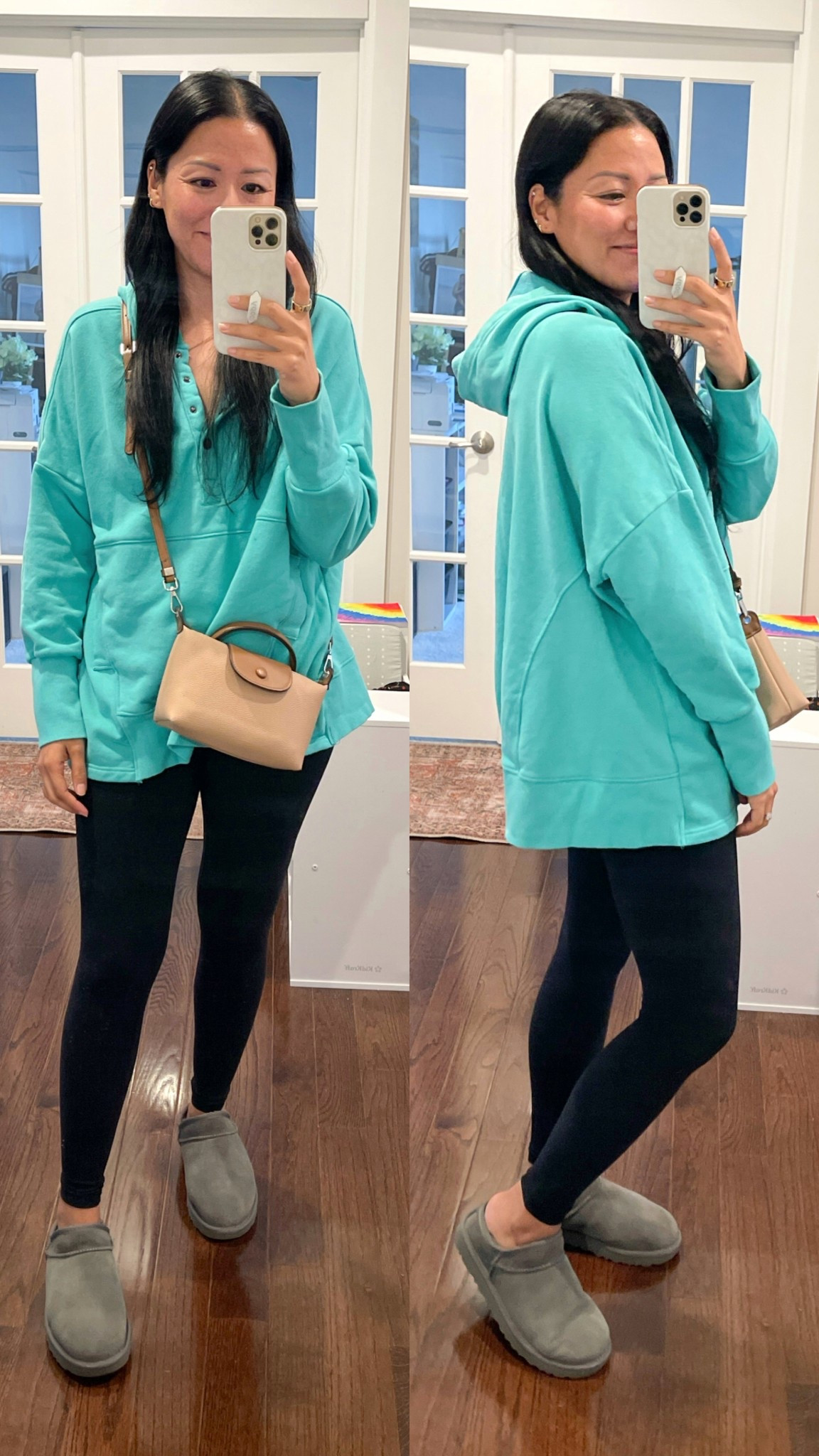 Sized up to medium in hoodie
Size small leggings
Uggs are true to size


#LTKSaleAlert #LTKSeasonal #LTKootd