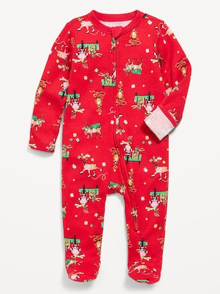 2-Way-Zip Sleep & Play Footed One-Piece for Baby | Old Navy (US)