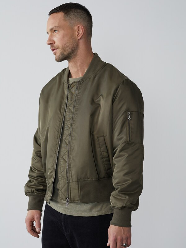 DAN FOX APPAREL Bomberjacke 'Andreas' in Khaki | ABOUT YOU (DE)