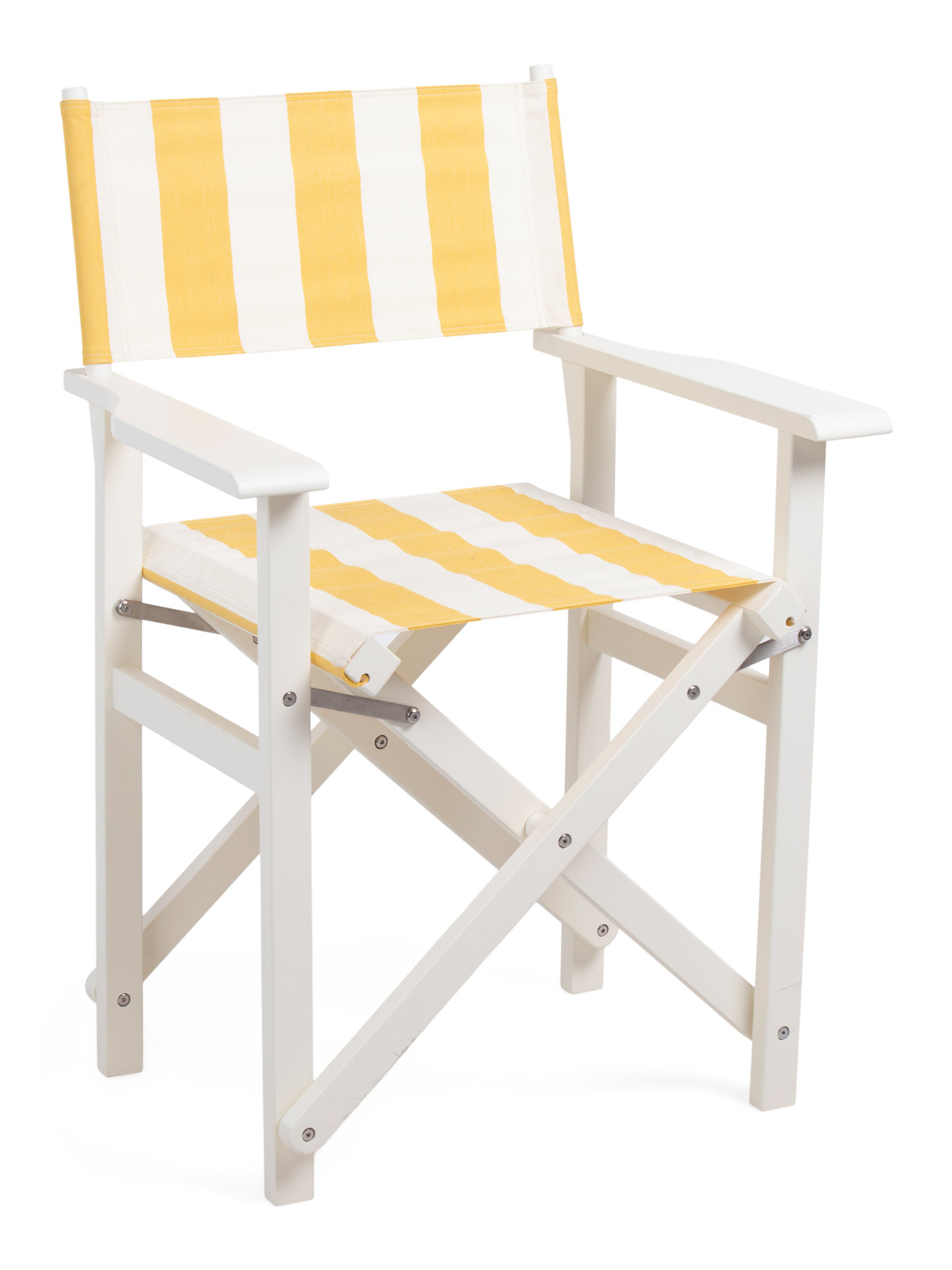 37in Directors Crew Stripe Hardwood Frame Table Chair | Furniture & Lighting | Marshalls | Marshalls