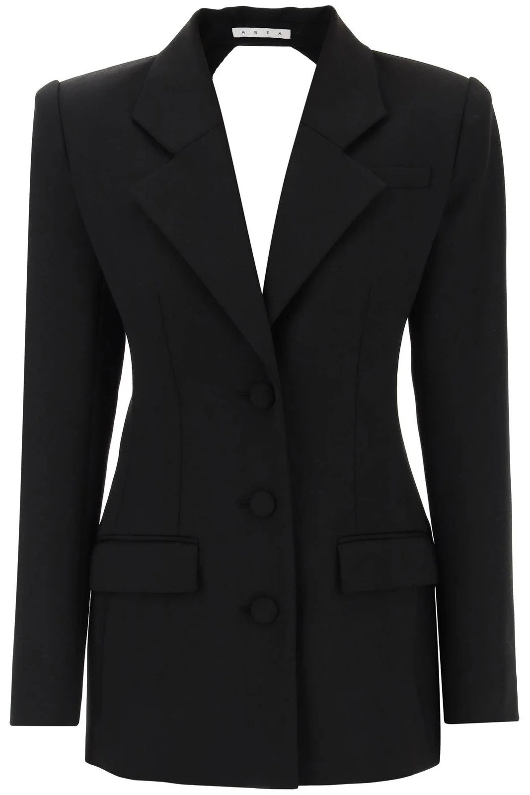 AREA Embellished wool blazer dress | Cettire Global