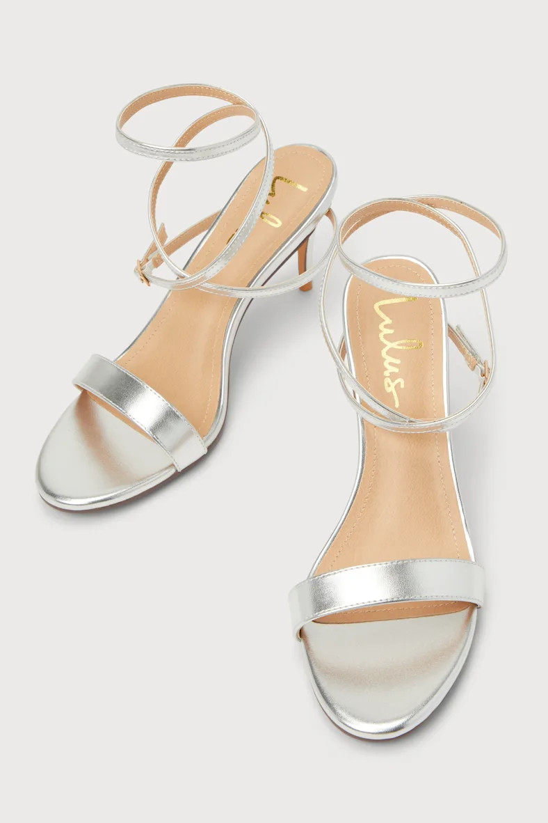 Nularo Silver Metallic High Heel Sandals | Lulus