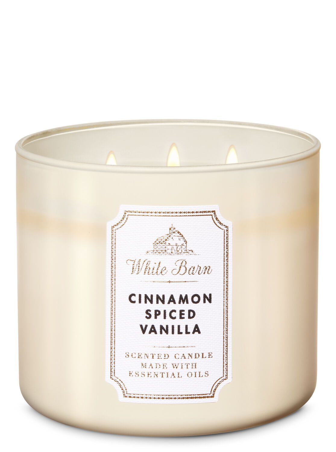 Cinnamon Spiced Vanilla 3-Wick Candle | Bath & Body Works