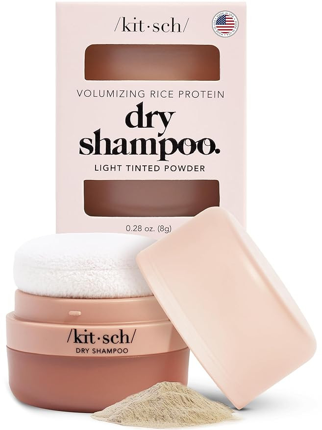 Kitsch Dry Shampoo Powder with Rice Protein for Women & Men - Unscented, Volumizing, No White Cas... | Amazon (US)